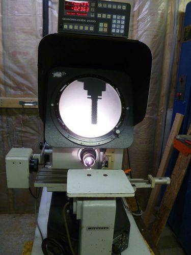 Mitutoyo ph350 optical comparator with quadrachek 2000 dro digital readout for sale