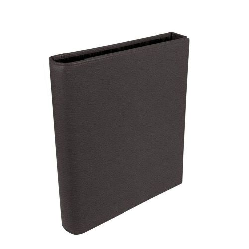 LUCRIN - A4 3-section binder - Granulated Cow Leather - Brown