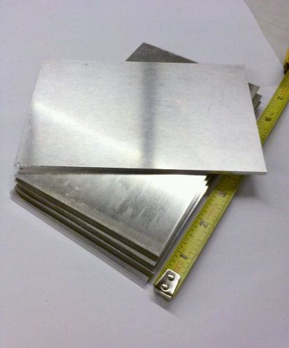 5 pieces lot 6061 Aluminum Mill Sheet Plates.125x4x6.125 plus or minus .002