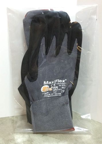NEW MaxiFlex Ultimate Safety Work Gloves 34-874 Size L