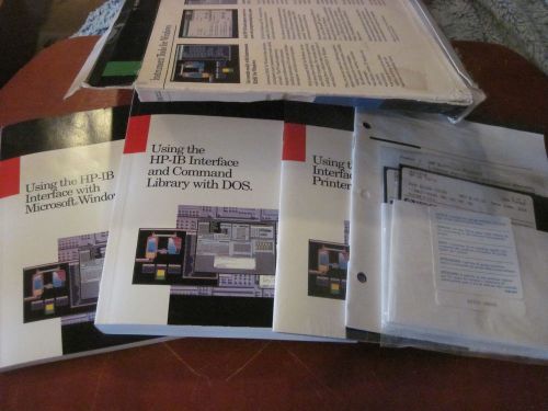 HP USING THE HP-IB INTERFACE AND COMMAND LIBRARY Manual Book User GUIDE software