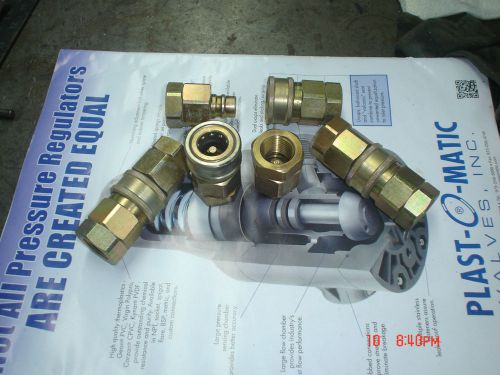 Set of 4 snap-tite hydraulic couplers for sale