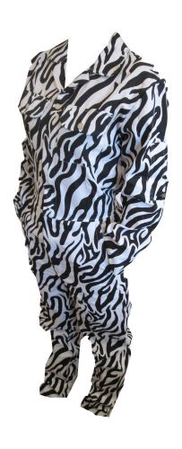 Zebra overalls animal print zebra boiler suit coverall  size 8 xs for sale