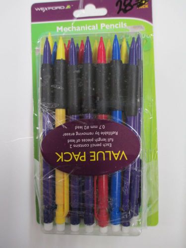 Wexford Mechanical Pencils 0.7 mm Assorted 28 Pack