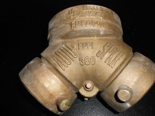 Fire dept connection siamese 4&#034;x2 1/2 &#034;x2 1/2 &#034; (free shipping) for sale