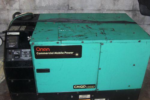 No reserve cummins onan 12hdkcd-2209b ,12000w, 120/240v,60hz diesel  generator for sale