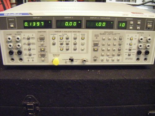 ShibaSoku AM50B Dual Channel Audio Analyzer 10Hz to 109.9KHz max 0.1Hz Res CLEAN