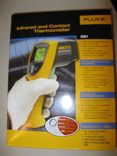 Fluke 561 Infrared &amp; CONTACT  Thermometer FREE EXPEDITED SHIPPING