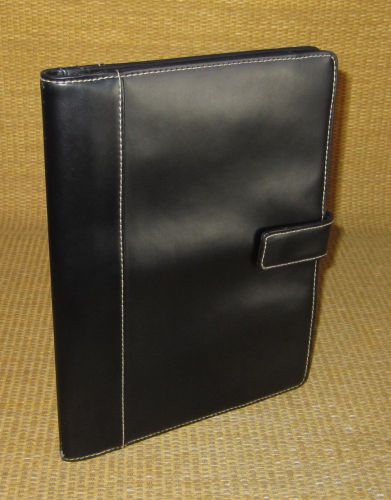 Classic size | black sim. leather franklin covey wire bound compass planner for sale