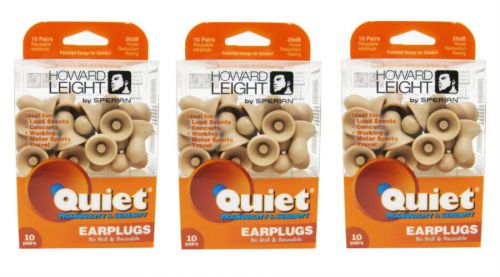 3 PACK Howard Leight Quiet Ear Plugs 10 pair (4289955/033552016830)