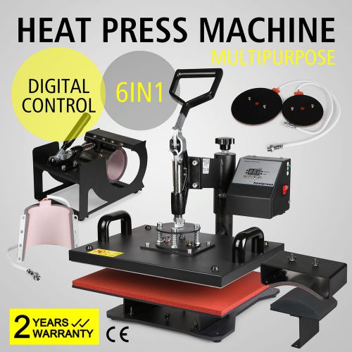 6in1 heat press transfer swing away multifunctional printing machine popular for sale