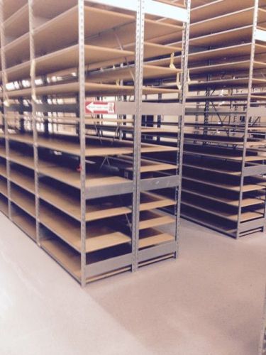 Auto parts store shelving 10&#039; used backroom shelves fixtures lot 50 liquidation for sale
