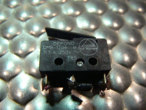 Defond DMB-1206 Lever Limit Micro Switch, 3(3)A 250V, T85, 10.1A 125V 5A 250V