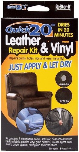 Master 18081 ReStor-It Quick 20 No-Heat Office Leather and Vinyl Repair Kit, ...