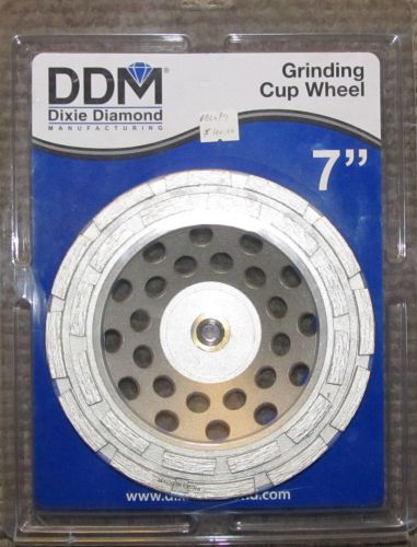 DDM Dixie Diamond Manufacturing 7&#034; Concrete Grinding Cup Wheel