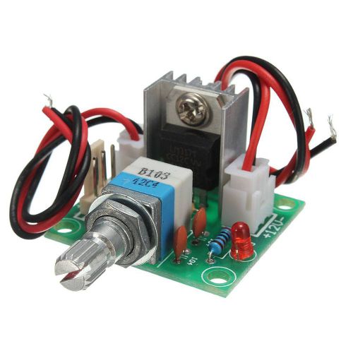 1pc lm317 linear full-stage voltage regulator board  /w switch fan speed control for sale