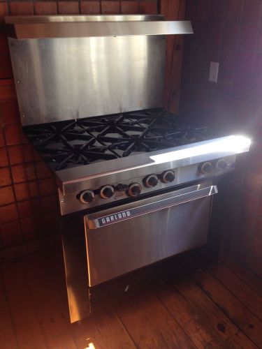 Garland Six-Burner Commercial Gas Range With Oven