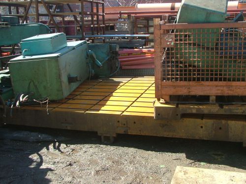 T-slotted Machine Fixture Plate 8&#039; X 13&#039; Floor Plate from Carlton Boring Mill