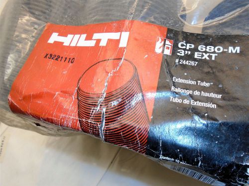HILTI 244267 6&#034; EXTENSION TUBES FOR CP 680 P/M 3&#034; BLACK NEW LOT OF 10