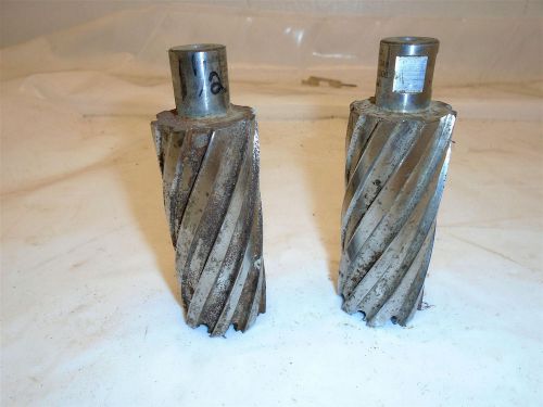 Hougen rotabroach 3-12248 1-1/2 inch x 3 inch annular cutter well used lot of 2 for sale