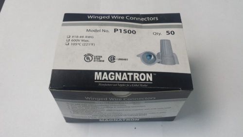 (24,000) 18-8 awg grey wire wing nuts 600 volt sold in lots of 1000 nuts/lot for sale