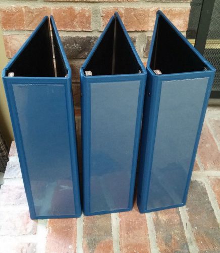 Mcbee 3&#034; industrial heavy duty swing lock style regulations blue binder for sale