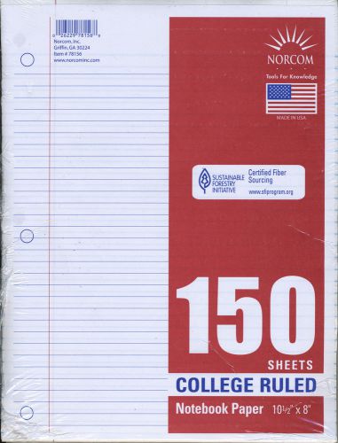 New In Package College Ruled Notebook Paper