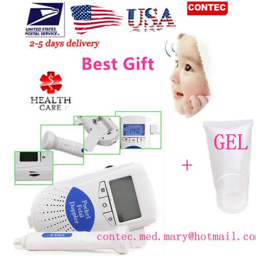 USA Ship! !Sonoline B Fetal doppler Baby Prenatal Heart Monitor 3mhz Probe + Gel
