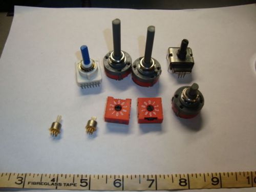 9 Various PCB Rotary Switches NOS CK JeanRenaurd Bourns Chicago-
							
							show original title
