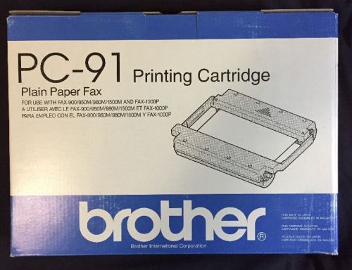Genuine Brother PC-91 Printing Cartridge For Plain Paper Fax New NIB NWOT #2
