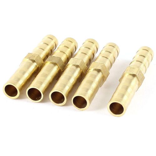 6mm Pneumatic Air Pipe Quick Fittings Straight Coupler Hose Barb 5 Pcs
