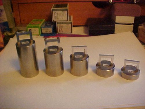 5 (FIVE) SCALE WEIGHTS STAINLESS STEEL-300g,225g,150g,75g,50g