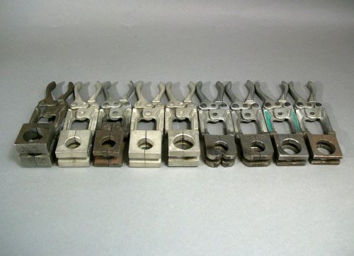 Lot of 9 Variety Assembly of Welding Clamps KNU-Vise P-400 Free Shipping - Used