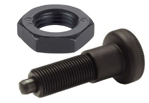 Indexing plunger without rest position with lock nut IP-0613-M10x1.0-5-5-AK-ST