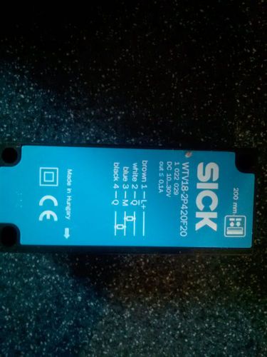 Sick WTV18-2P420 Photoelectric Sensor 10-30VDC  NEW