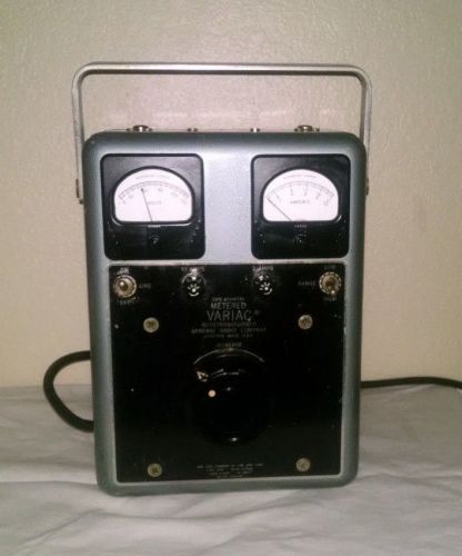 Vintage General Radio W5MT3A METERED VARIAC Autotransformer!!