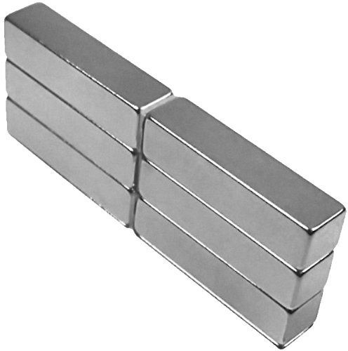 Magnets 6 Neodymium New 1 x 1/4 x 1/4 inch Bar N48 FREE SHIPPING