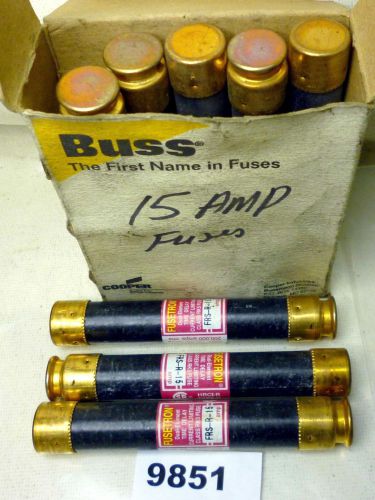 (9851) lot of 8 buss frs-r-15 fuses for sale