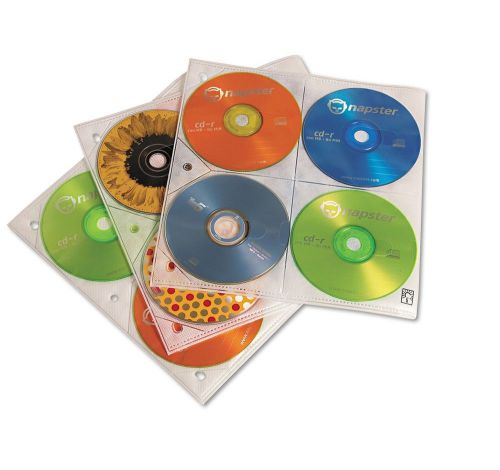 Case Logic Loose Leaf CD Storage Sleeves 25 Pack Clear Polypropylene CDP200