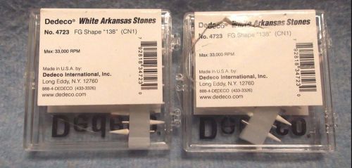 Dedeco Mounted White Arkansas Stones 4723 FG 138 Dental Jewelers Tools ..#sc97