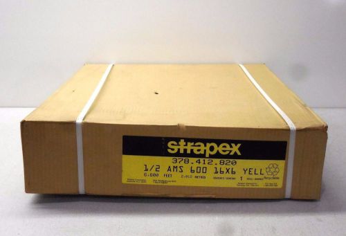RX-1704, STRAPEX 1/2 AMS 600 16 x 6 YELL, 6,600 FT COIL STRAPPING ROLL