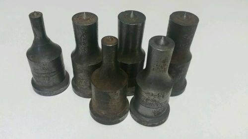 SET OF SIX FIGURE 64 CLEVELAND STEEL TOOL PUNCH IN VARIOUS SIZES