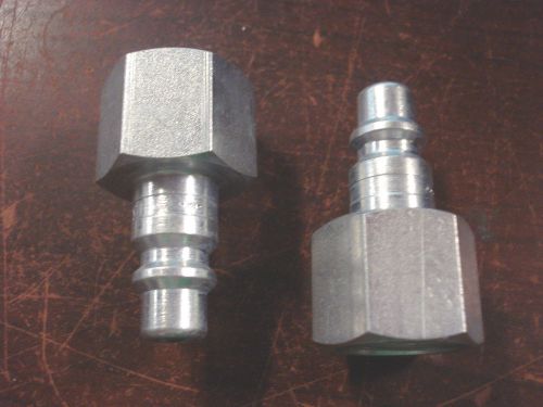 Pneumatic Hose Fitting Nipple 1/2-14 Thread NPTF Female Steel 3/8&#034; H3E-F |NI2|