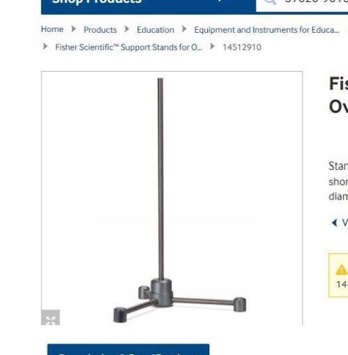 NEW! Fisher Scientific Support Stand for Overhead Stirrer