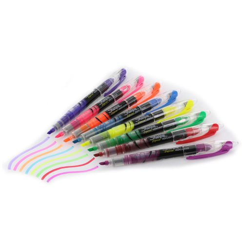Sharpie Accent Liquid Pen Style Highlighter, Chisel Tip, Assorted, 8/Set