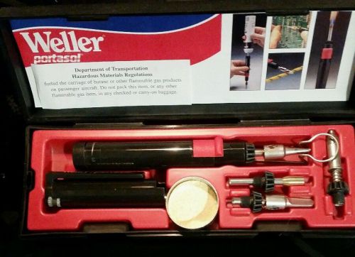 Weller portasol p-1k cordless refillable butane gas powered soldering tool new for sale