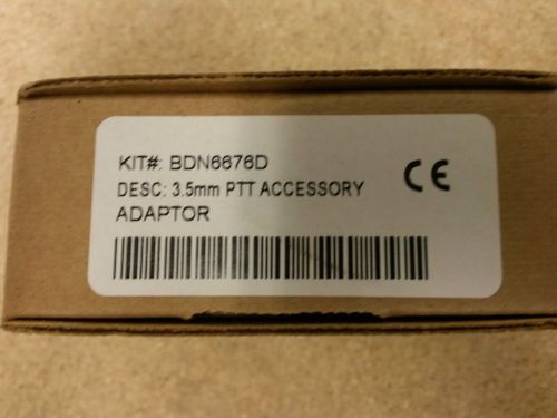 Motorola BDN6676D 3.5mm PTT Accessory Adaptor