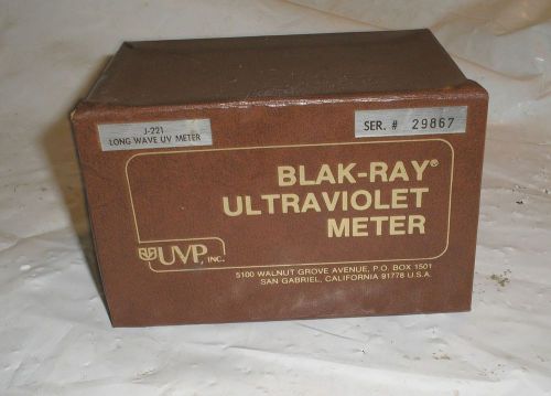 UVP INC J221 US MADE BLAK-RAY ULTRAVIOLET LONG WAVE METER