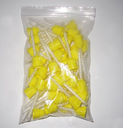 48 pcs Dental Impression Mixing Tips Yellow 4.2 mm 1:1
