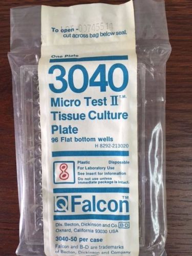Lot of 22 Falcon 96 Flat Bottom Wells Micro Test II Tissue Culture Plates 3040